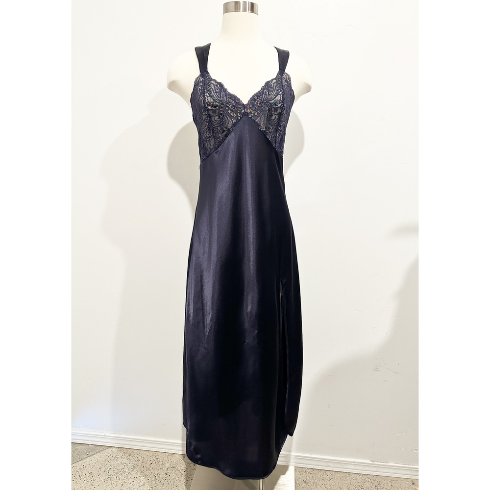 Victoria's Secret Vintage 90's‎ Purple Sequin Slip Dress Size Medium